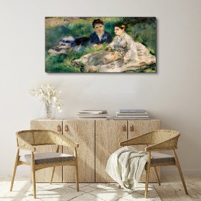 Vászonkép Séta a zöldben