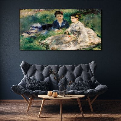 Vászonkép Séta a zöldben