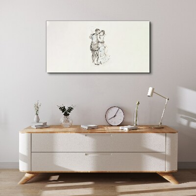 Vászonkép Tánc a fehér fényben