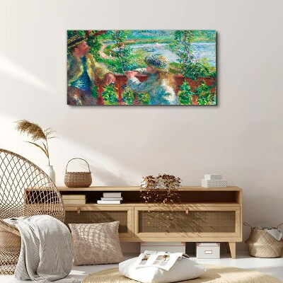 Vászonkép Nyári délután a folyón