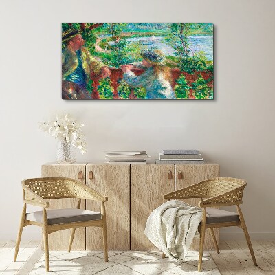 Vászonkép Nyári délután a folyón