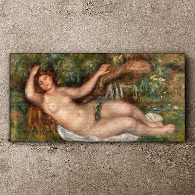 Vászonkép Fürdés a patakban