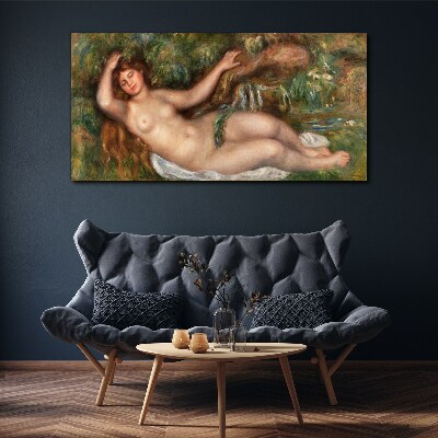 Vászonkép Fürdés a patakban