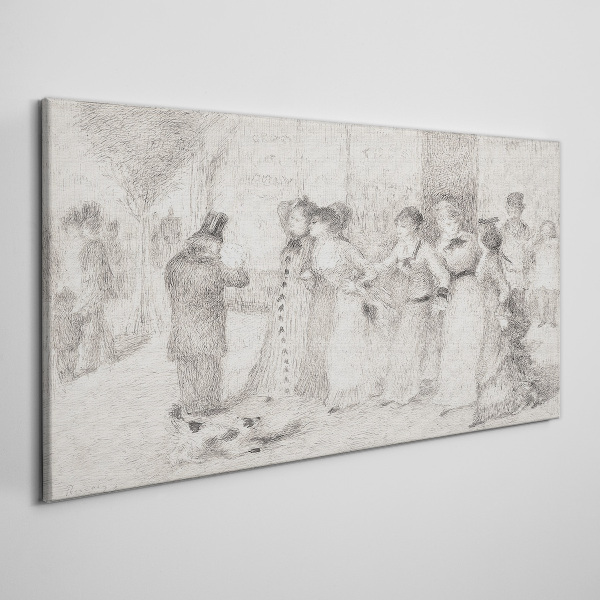 Vászonkép Jelenet a városi életből