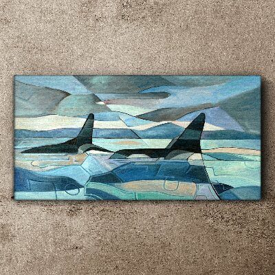 Vászonkép Orkok az absztrakt térben