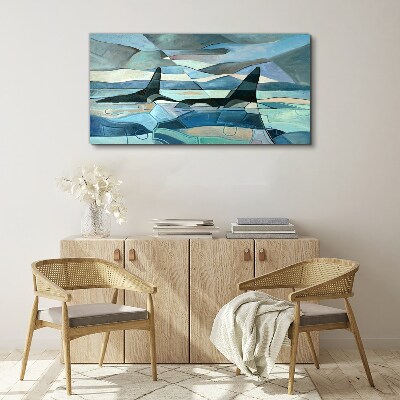 Vászonkép Orkok az absztrakt térben