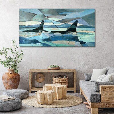 Vászonkép Orkok az absztrakt térben