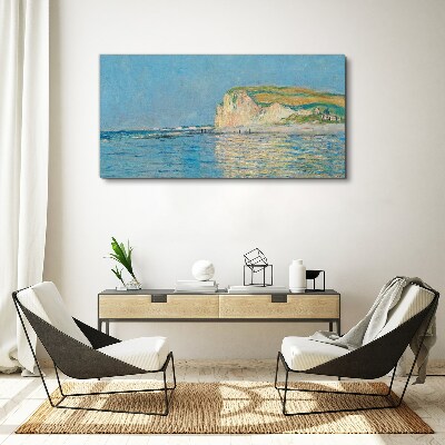 Vászonkép Tengerparti sziklák nappali fényben