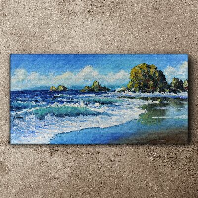 Vászonkép Nyugodt tenger egy napsütéses napon