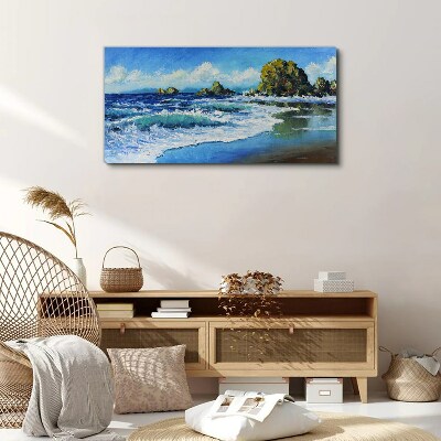 Vászonkép Nyugodt tenger egy napsütéses napon