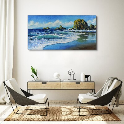 Vászonkép Nyugodt tenger egy napsütéses napon