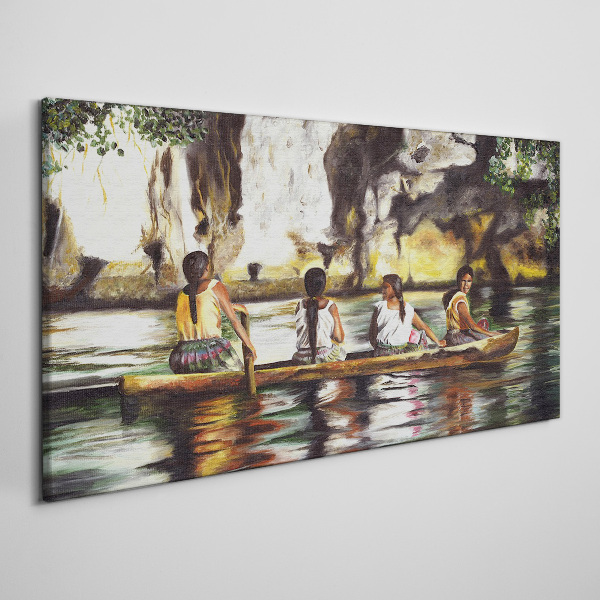 Vászonkép Víz tükrözi a mindennapi életet