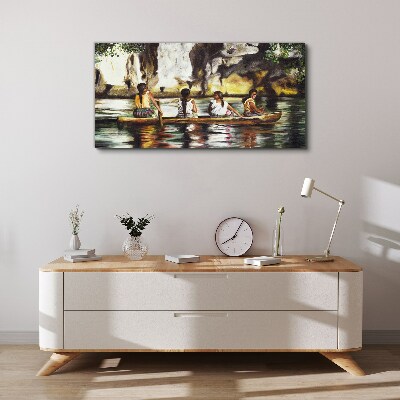 Vászonkép Víz tükrözi a mindennapi életet