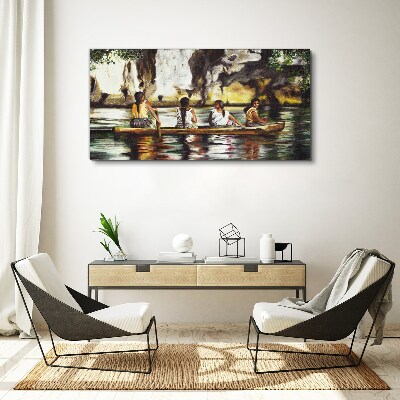 Vászonkép Víz tükrözi a mindennapi életet