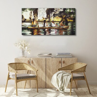 Vászonkép Víz tükrözi a mindennapi életet