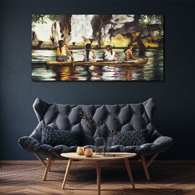 Vászonkép Víz tükrözi a mindennapi életet