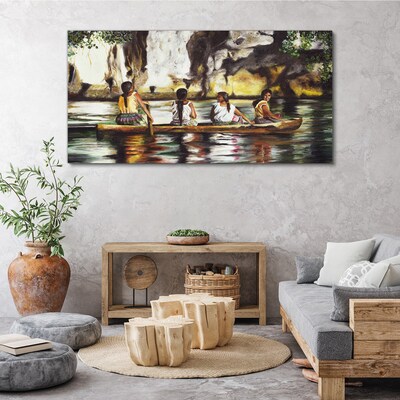 Vászonkép Víz tükrözi a mindennapi életet