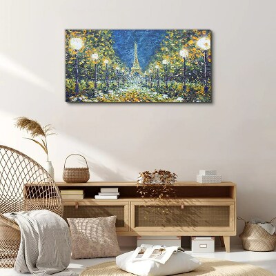 Vászonkép Este Párizsban