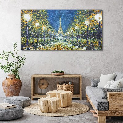 Vászonkép Este Párizsban