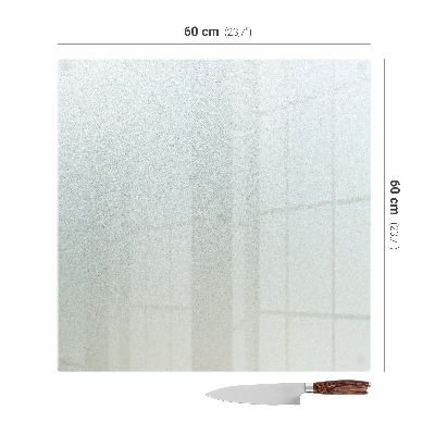 Tűzhelyvédő üveglap, négyzet alakú, félig átlátszó