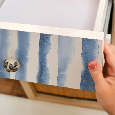 Bútor matrica Kék csíkok