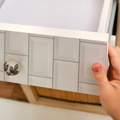 Öntapadós bútorfólia Fehér csempék