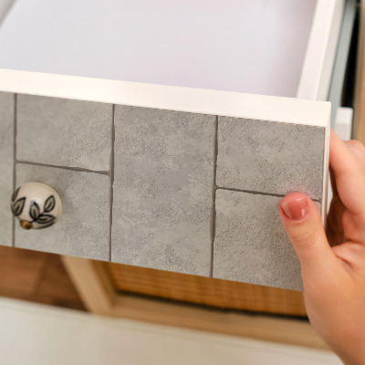 Öntapadós bútorfólia Szürke csempék