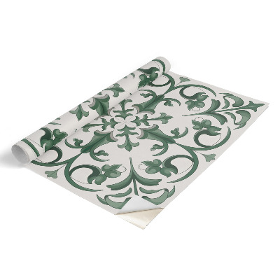 Öntapadós bútorfólia Zöld díszek