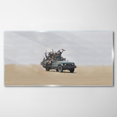 Üvegkép Banksy háború