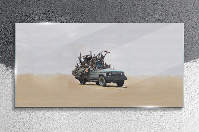 Üvegkép Banksy háború