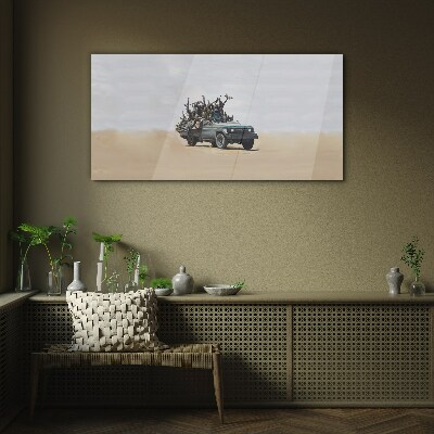 Üvegkép Banksy háború