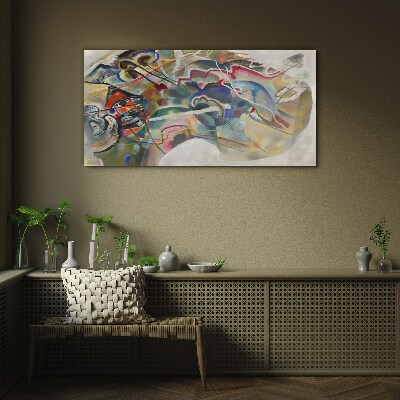 Üvegkép Absztrakció Wassily Kandinsky
