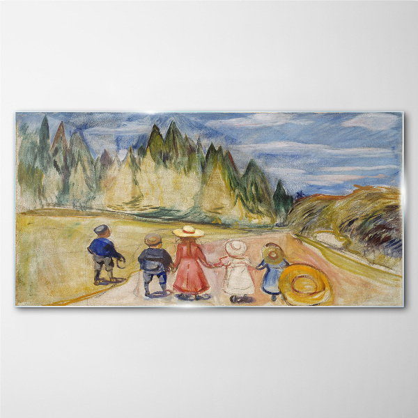 Üvegkép Fairytale Forest Edvard Munch