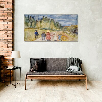 Üvegkép Fairytale Forest Edvard Munch