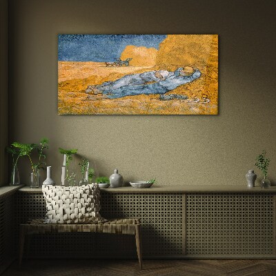 Üvegkép Déli pihenő van Gogh