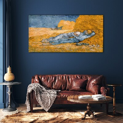 Üvegkép Déli pihenő van Gogh