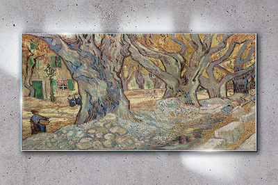 Üvegkép Road Menders Van Gogh