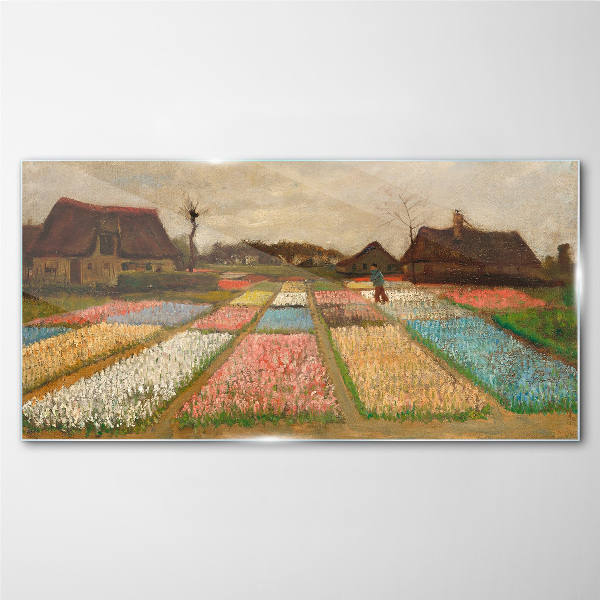 Üvegkép Tavaszi tulipán mezők