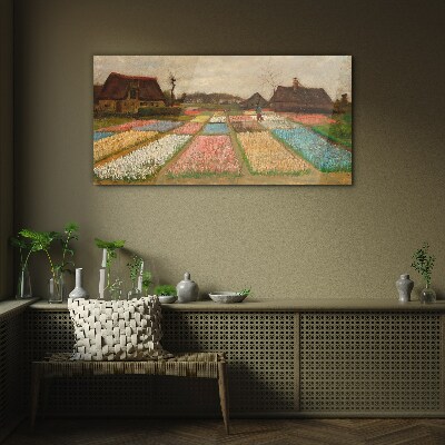 Üvegkép Tavaszi tulipán mezők