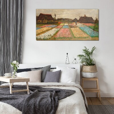 Üvegkép Tavaszi tulipán mezők