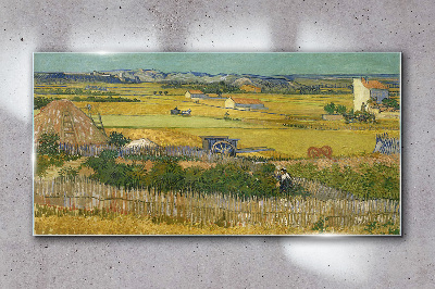 Üvegkép Harvest van Gogh
