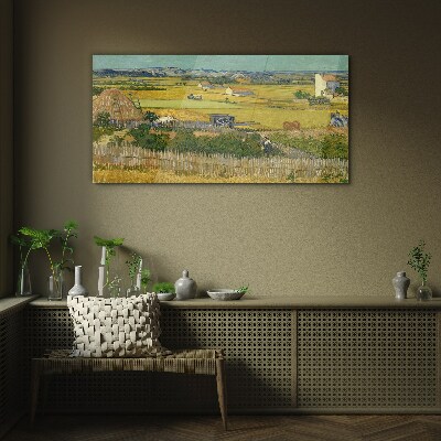 Üvegkép Harvest van Gogh