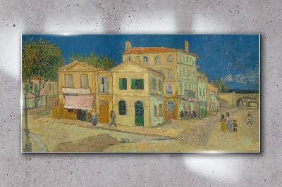 Üvegkép Sárga ház van Gogh