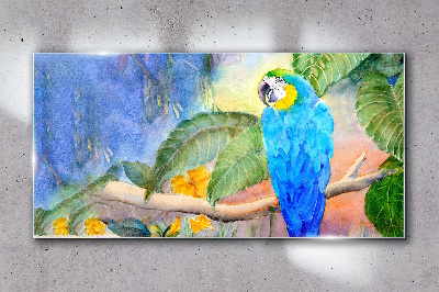 Üvegkép Elhagyja az állat papagáját