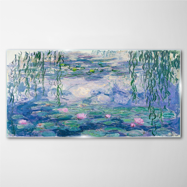 Üvegkép Monet vízililiomok