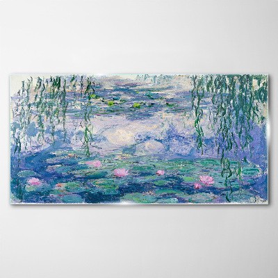 Üvegkép Monet vízililiomok