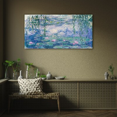 Üvegkép Monet vízililiomok