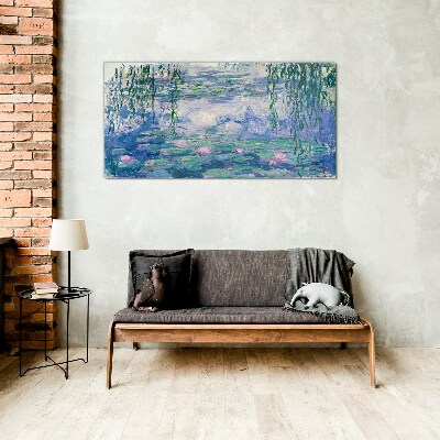 Üvegkép Monet vízililiomok