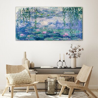 Üvegkép Monet vízililiomok