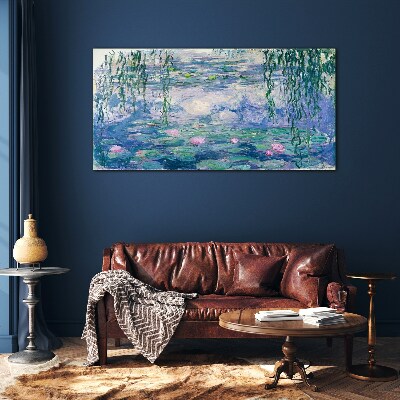 Üvegkép Monet vízililiomok